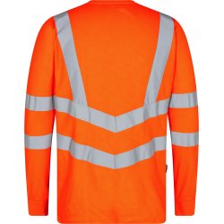 ENGEL Safety Grandad lang�rmet T-shirt Hi-vis Orange 9548-182