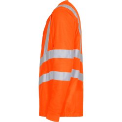 ENGEL Safety Grandad lang�rmet T-shirt Hi-vis Orange 9548-182