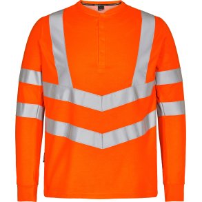 ENGEL Safety Grandad langrmet T-shirt Orange 9548-182
