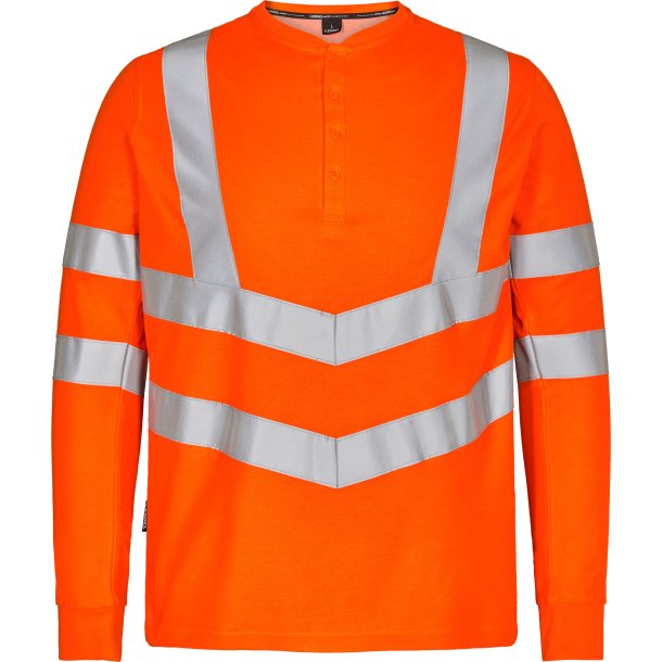 ENGEL Safety Grandad langrmet T-shirt Orange 9548-182