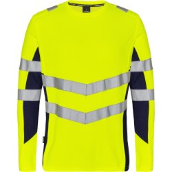 ENGEL Safety langærmet T-shirt Gul/Blue Ink 9545-182