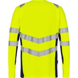 ENGEL Safety langærmet T-shirt Gul/Blue Ink 9545-182