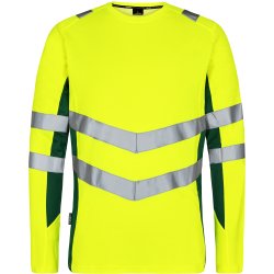 ENGEL Safety langrmet T-shirt Gul/Grn 9545-182