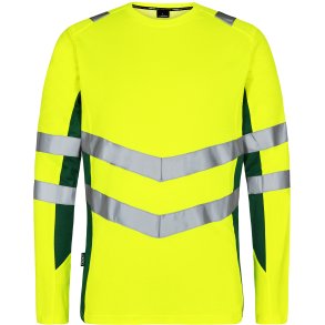 ENGEL Safety langrmet T-shirt Gul/Grn 9545-182