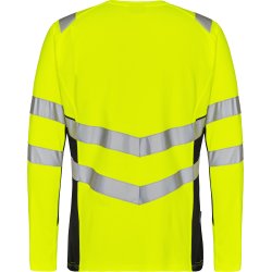 ENGEL Safety langrmet T-shirt Gul/Sort 9545-182