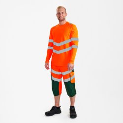 ENGEL Safety lang�rmet T-shirt Hi-vis Orange 9545-182
