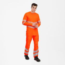 ENGEL Safety lang�rmet T-shirt Hi-vis Orange 9555-195