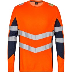 ENGEL Safety langærmet T-shirt Orange/Blue ink 9545-182