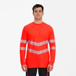ENGEL Safety T-shirt med lange �rmer R�d 9555-195