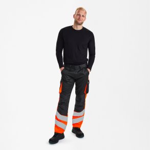 ENGEL Safety Light bukser Antrazitgr/Orange 2547-319