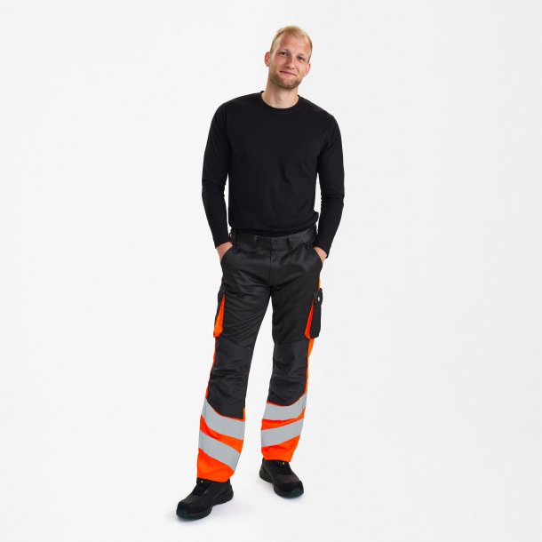 ENGEL Safety Light bukser Antrazitgr/Orange 2547-319