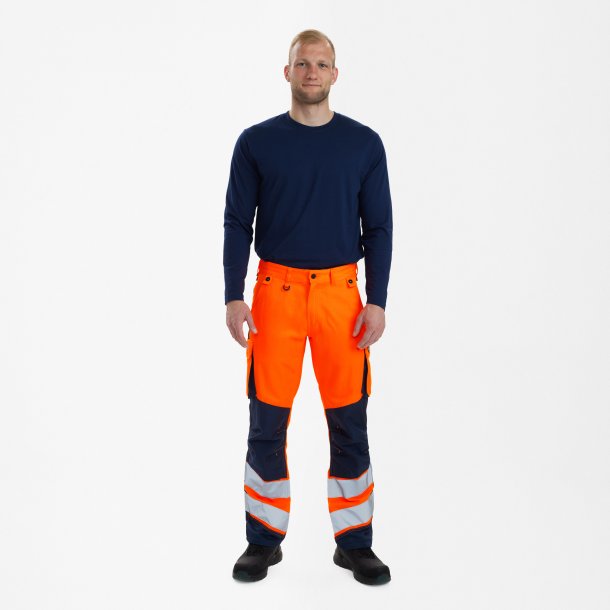 ENGEL Safety Light bukser Orange/Blue ink 2545-319