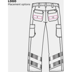 ENGEL Safety Light bukser Orange 2545-319