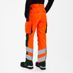 ENGEL Safety Light damebukser Orange/Gr�n 2543-319