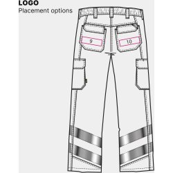 ENGEL Safety Light damebukser Orange/Grn 2543-319