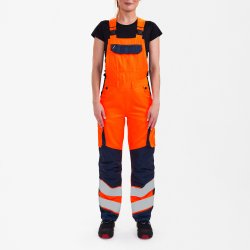 ENGEL Safety Light dameoverall Orange/Blue ink 3543-319
