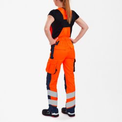 ENGEL Safety Light dameoverall Orange/Blue ink 3543-319