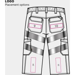 ENGEL Safety Light knickers Orange/Antrazitgrå 6544-319