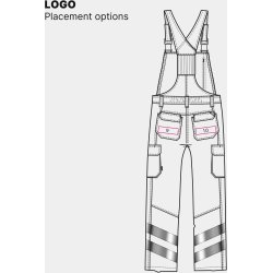 ENGEL Safety Light overall Blue Ink/Orange 3547-319