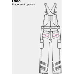 ENGEL Safety Light overall Orange/Blue ink 3545-319