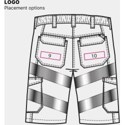 ENGEL Safety Light shorts Orange 6545-319