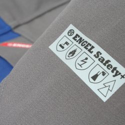ENGEL Safety+ Multinorm jakke Azur/Grå 1234-820