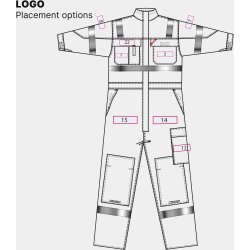 ENGEL Safety+ Multinorm kedeldragt Marine/Sort 4234-825