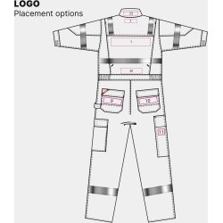 ENGEL Safety+ Multinorm kedeldragt Sort/Gr 4234-825