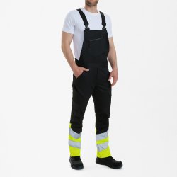 ENGEL Safety overall Sort/Gul 3546-314