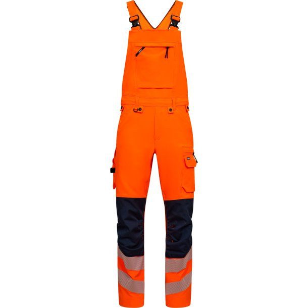 ENGEL Safety overall med 4-vejs str�k Orange/Blue ink 3345-124