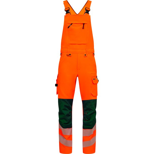 ENGEL Safety overall med 4-vejs str�k Orange/Gr�n 3345-124