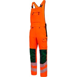 ENGEL Safety overall med 4-vejs str�k Orange/Gr�n 3345-124