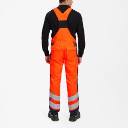 ENGEL Safety+ overalls Orange/Blue ink 3321-188