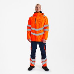 ENGEL Safety parka skaljakke Orange/Blue ink 1145-930