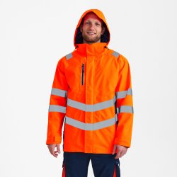 ENGEL Safety parka skaljakke Orange/Blue ink 1145-930