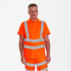 ENGEL Safety poloshirt Hi-vis Orange 9546-182