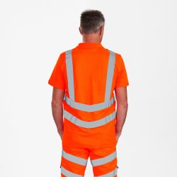 ENGEL Safety poloshirt Hi-vis Orange 9546-182