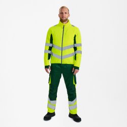 ENGEL Safety quiltet inderjakke Gul/Grøn 1159-158