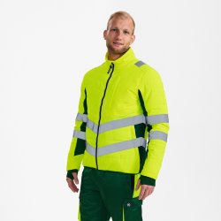 ENGEL Safety quiltet inderjakke Gul/Grøn 1159-158