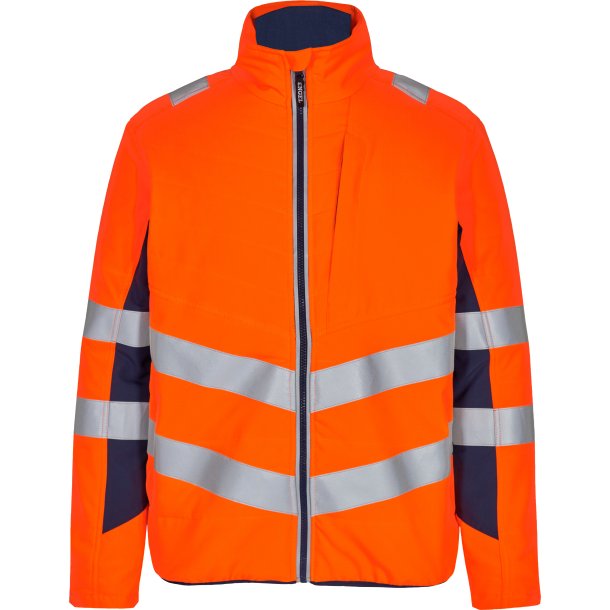 ENGEL Safety quiltet inderjakke Orange/Blue ink 1159-158