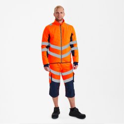 ENGEL Safety quiltet inderjakke Orange/Blue ink 1159-158