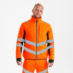 ENGEL Safety quiltet inderjakke Orange/Grn 1159-158