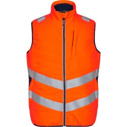 ENGEL Safety quiltet vest Orange/Blue ink 5159-158