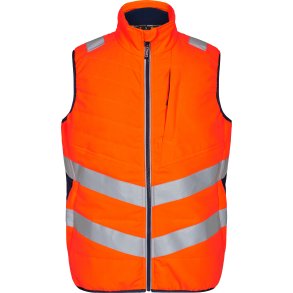 ENGEL Safety quiltet vest Orange/Blue ink 5159-158