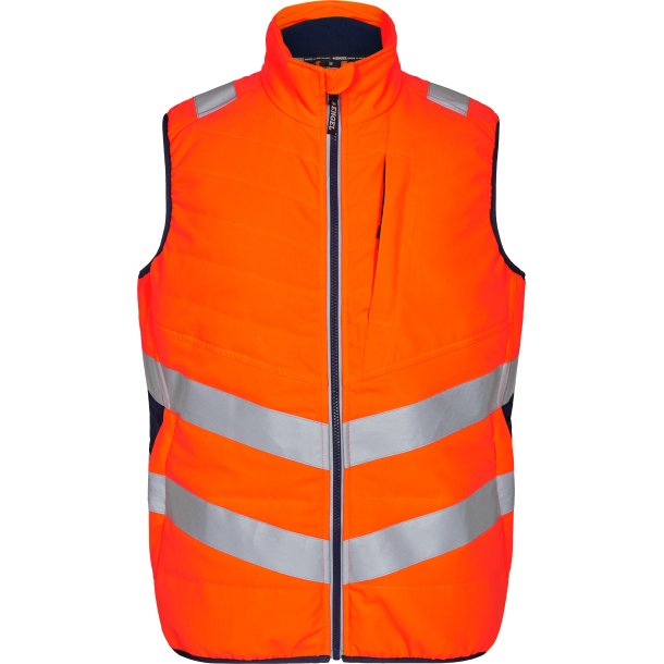 ENGEL Safety quiltet vest Orange/Blue ink 5159-158