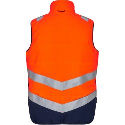 ENGEL Safety quiltet vest Orange/Blue ink 5159-158