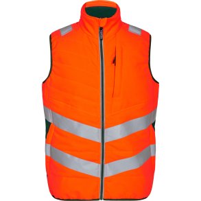 ENGEL Safety quiltet vest Orange/Grn 5159-158