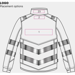 ENGEL Safety softshelljakke Gul/Blue Ink 1158-237