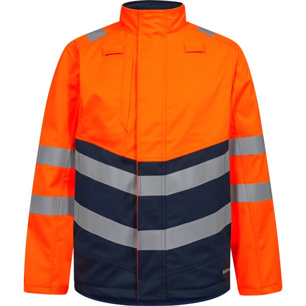 ENGEL Safety+ Softshelljakke Orange/Blue ink 1324-185