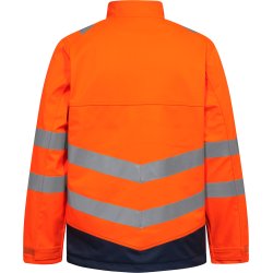 ENGEL Safety+ Softshelljakke Orange/Blue ink 1324-185